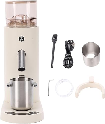 Miniatura 9 de Yoidesu Molinillo de café eléctrico, eléctrico, portátil, pequeño, silencioso y ajustable, 20 ajustes de molienda para expreso, moka, verter, prensa