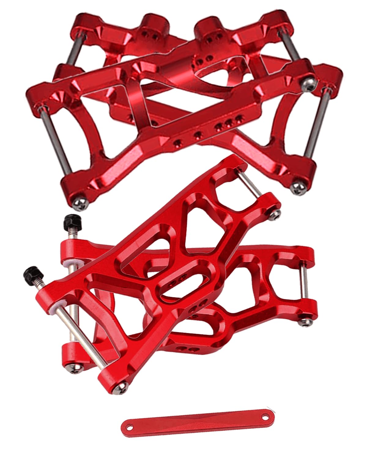 Bracci In Alluminio Rosso GPM Per Slash E Stamped 4x4 VXL, Anteriori O Posteriori. Modello SLA055-R.
