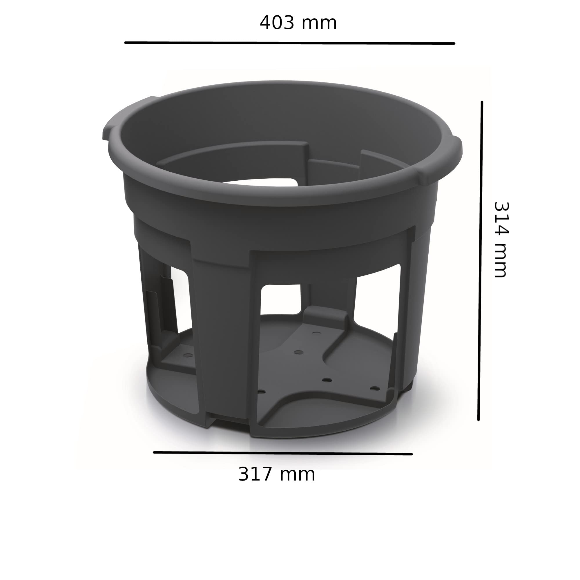 Zestaw 6 doniczek na ziemniaki, 6 sztuk, do uprawy ziemniaków, 28 l, wysokość 32 cm, pojemnik na doniczki