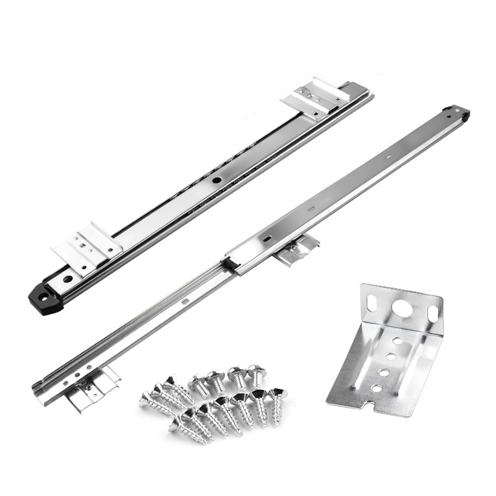 Strong Steel Under Desk Keyboard Tray Mounting Bracket for Workspace Organization Strong Keyboard Shelf Computer Desk Key Set Drawer