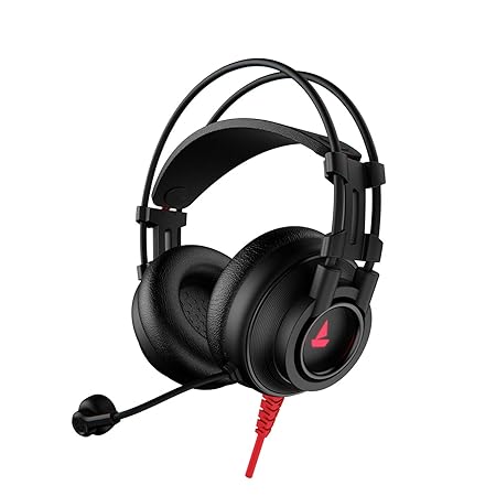 boAt Immortal IM-200 7.1 Wired Over Ear Headphones Channel USB Gaming Headphone with RGB Breathing LEDs & 50mm Drivers with mic (Active Black) at Rs. 999