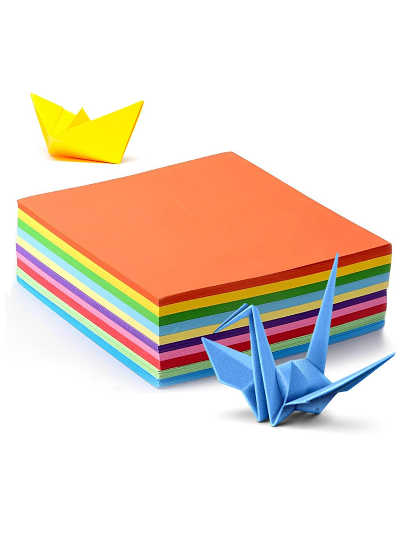 100 Sheets A4 Coloured Paper, Origami Paper 10 Assorted Colors (70gsm), Double Sided Craft Pack for Crafting, Decorating, Drawing, Cutting, DIY, Arts