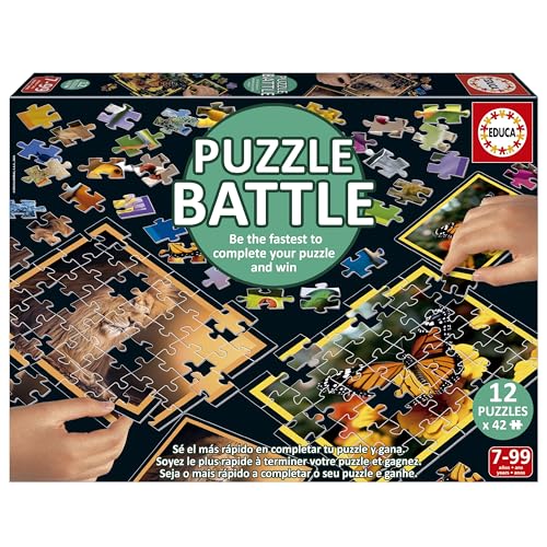 Educa Puzzle Bataille Natura. Une véritable Bataille de pièces | Soyez Le Premier à Terminer Votre Puzzle pour Devenir Le Gagnant. A partir de 20119