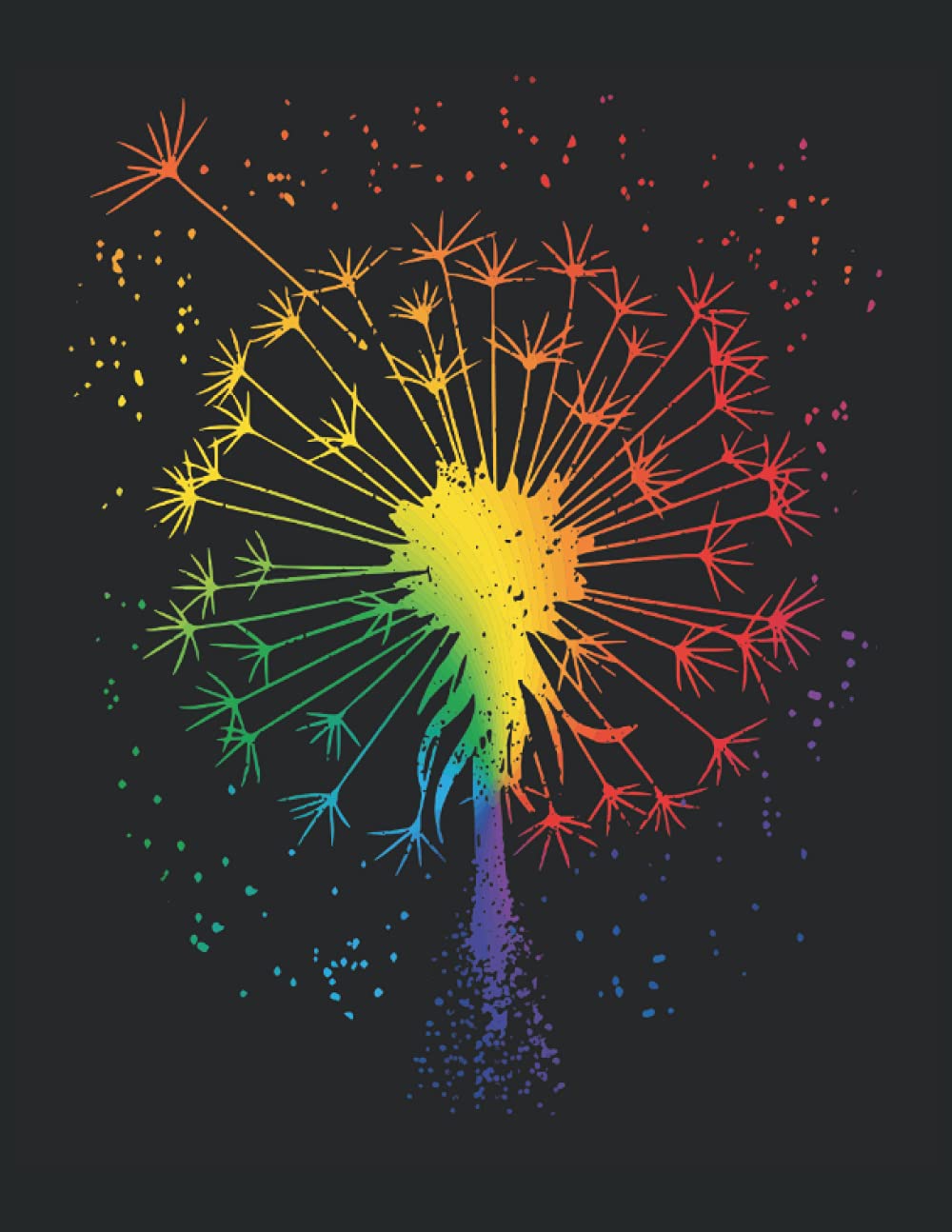 Schmetterling Regenbogen Dandelion Just Pusteblume Breathe yoga: 101 Mandalas - MALBUCH - Lustiges Buntes Pusteblumen Tattoo Design Geschenk - A4 ... - Antistress - Entspannen - Anti Stress