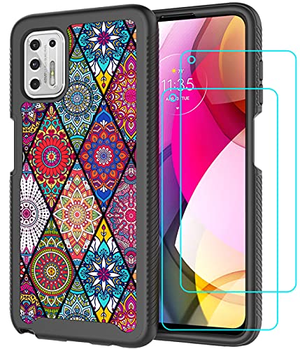 Protection Moto G Stylus 2021 coque silicone antichoc avec verre trempé 9H