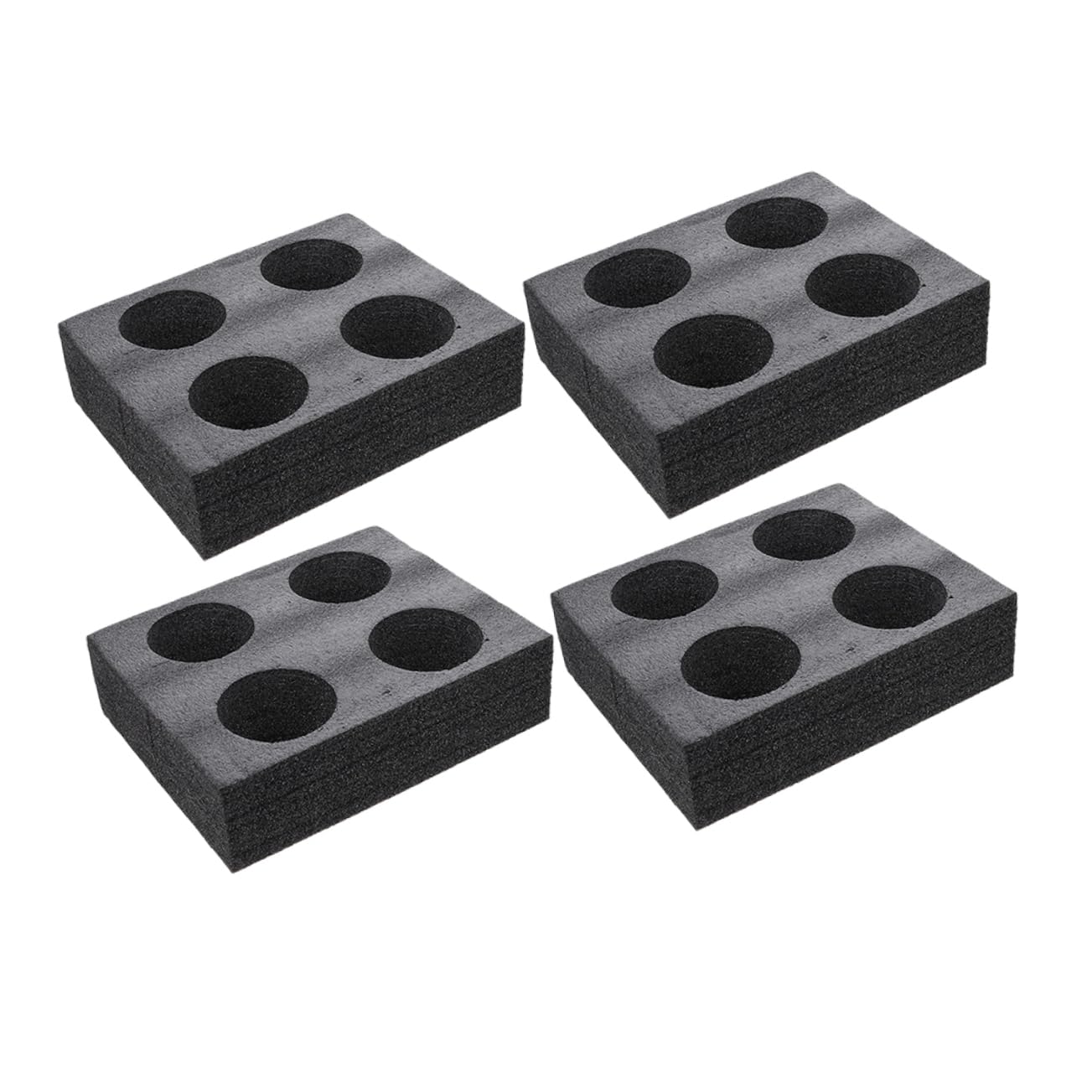 HEMOTON 4pcs Drink Holder Tray Portable Cup Carrier for Takeout Coffee and Beverages for Restaurants Cafes and Picnics Multi Design for