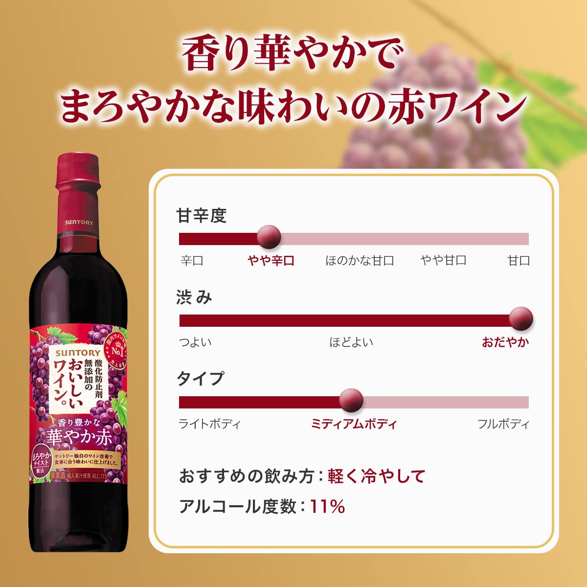 Amazon.co.jp: Suntory Delicious Wine with No Antioxidant Additives
