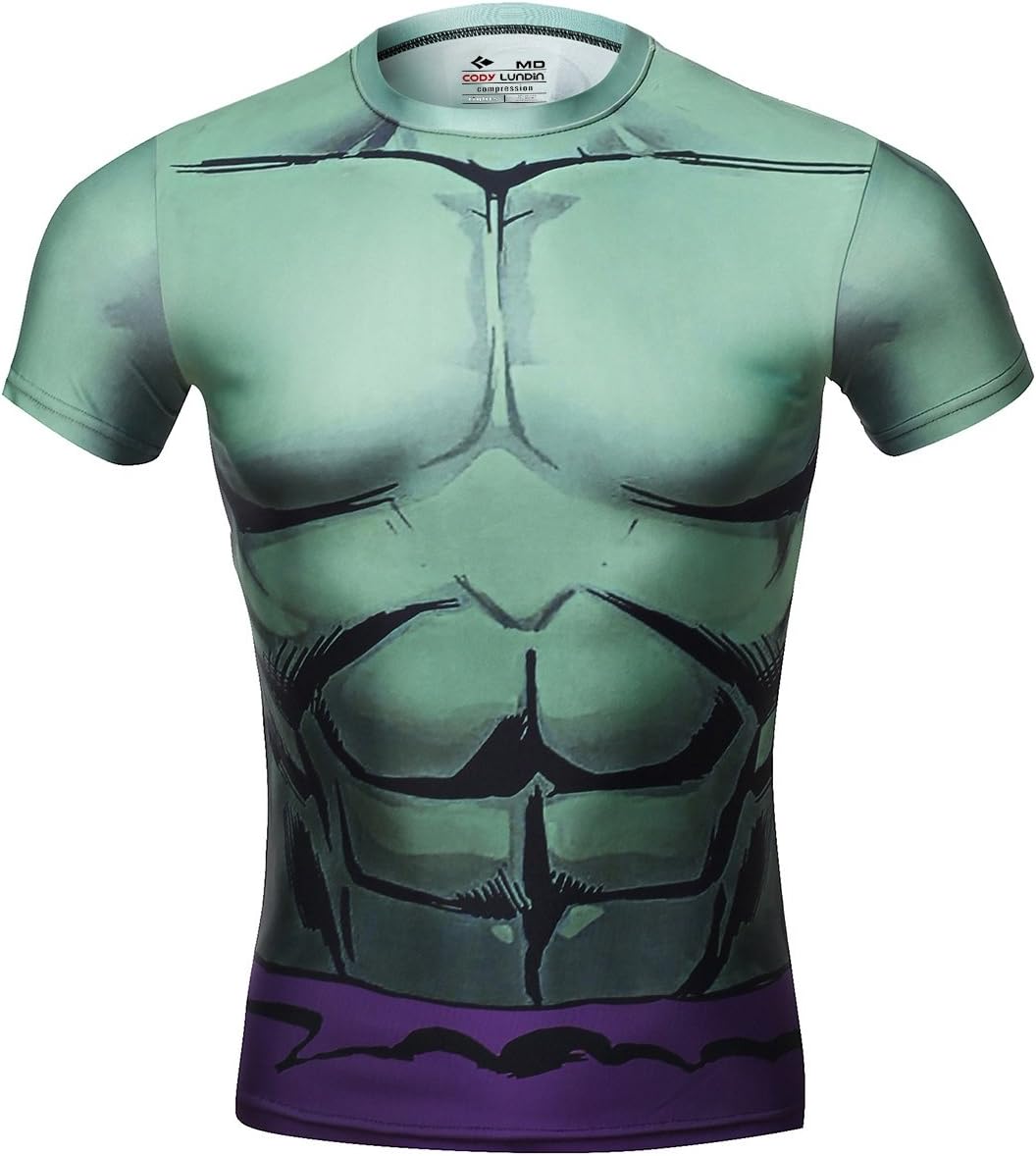 Cody LundinMen's Compression Armor America Hero Logo Fitness Run Sports Shortsleeve T-Shirt Captain America Shirts