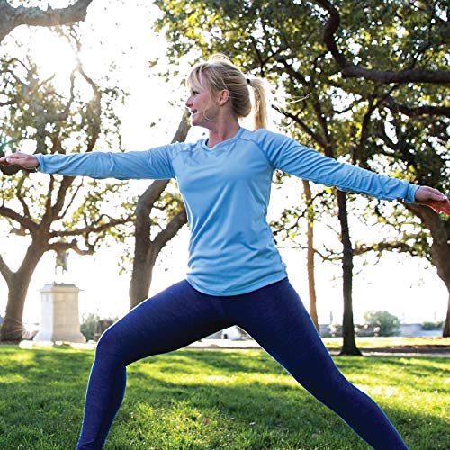 Vapor Apparel Women's UPF Long Sleeve Solar Performance T-Shirt Medium Athletic Grey