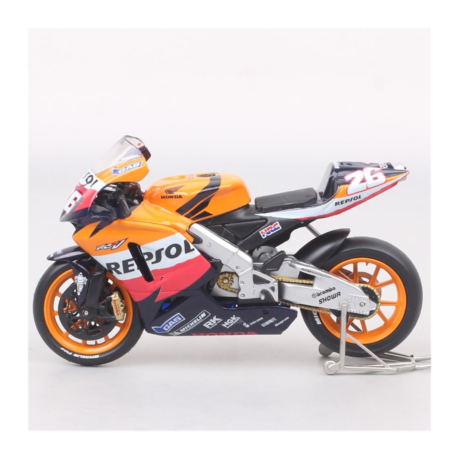 1:18 Rider Die-cast Motorcycle for:Honda Repsol RC211V #26 Dani
