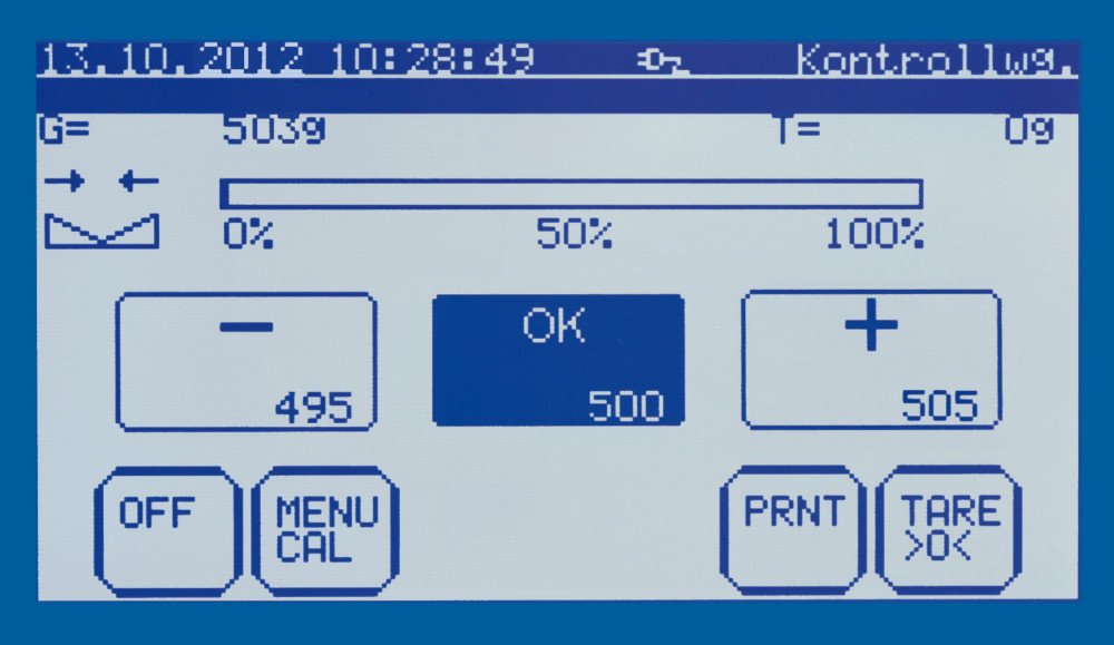 Manueller Prüfstand für hochgenaue Kraftmessungen, mit Längenmessung [Sauter TVL] Spindelhub (Hub einer Drehung): 3,1 mm