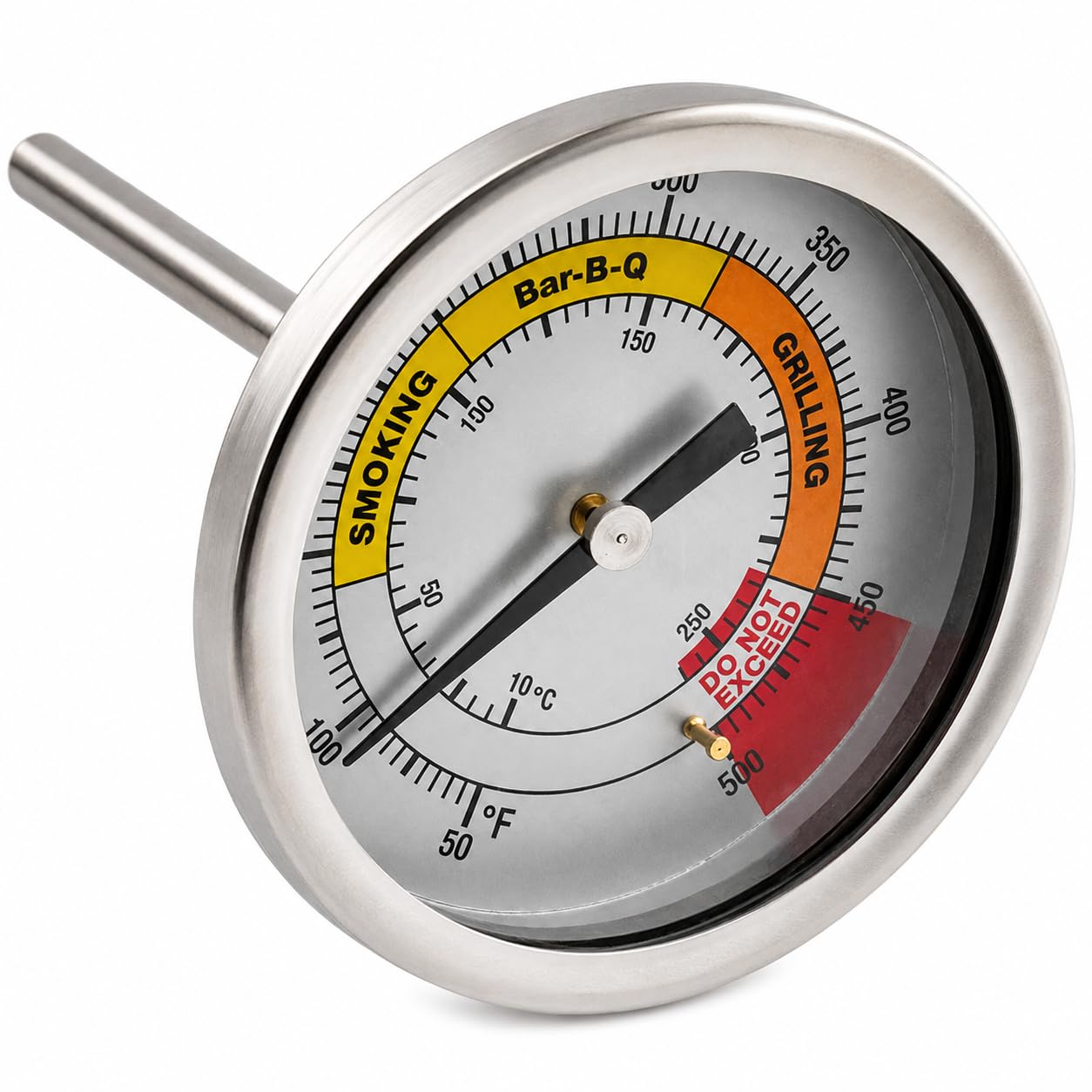 Thermometer for Glownary PL2040 Outdoor Pellet Grill – White, Model 554pltherm40