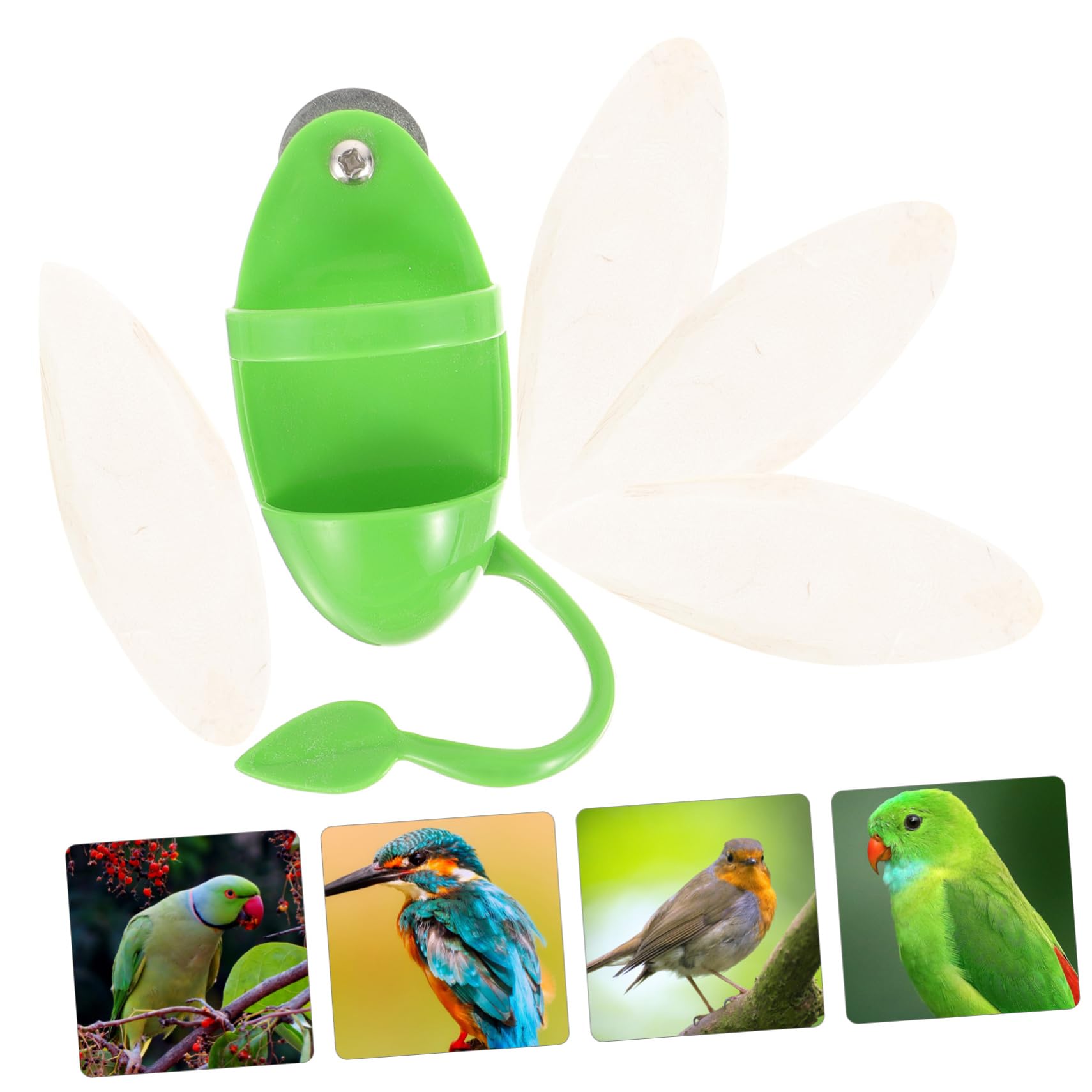 BESPORTBLE 4 Juegos Cuenco para Comer Aves Jaula pájaros Comida Soporte Herramientas comedero para periquitos porronet Juguete Estante alimentación la Jaula comedero para Loros