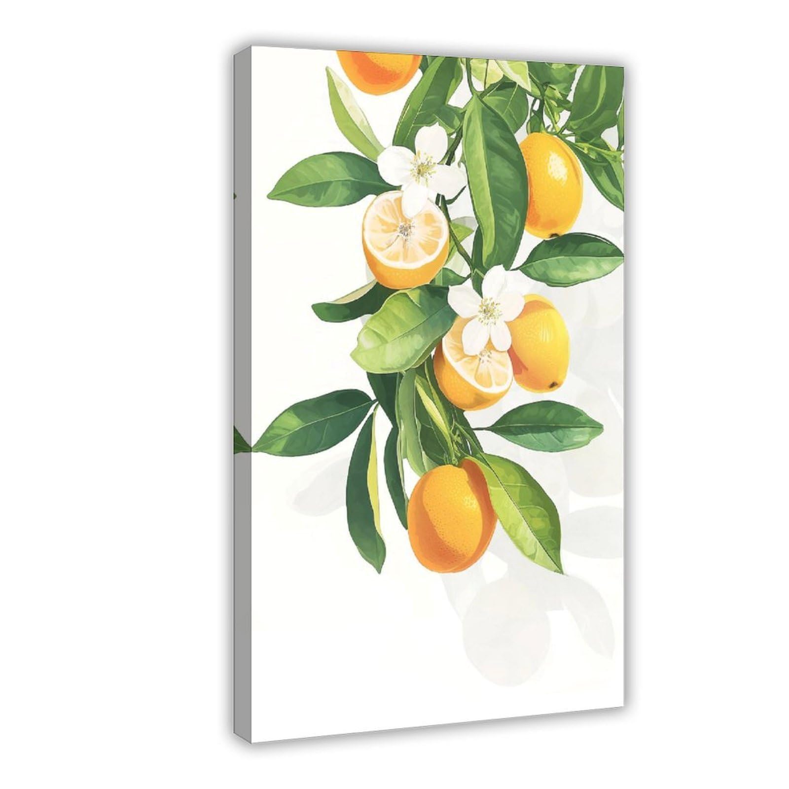 Bareronor Botanical Oranges Canvas Poster Bedroom Decor Landscape Office Room Decor Gift 24" L X 36" W