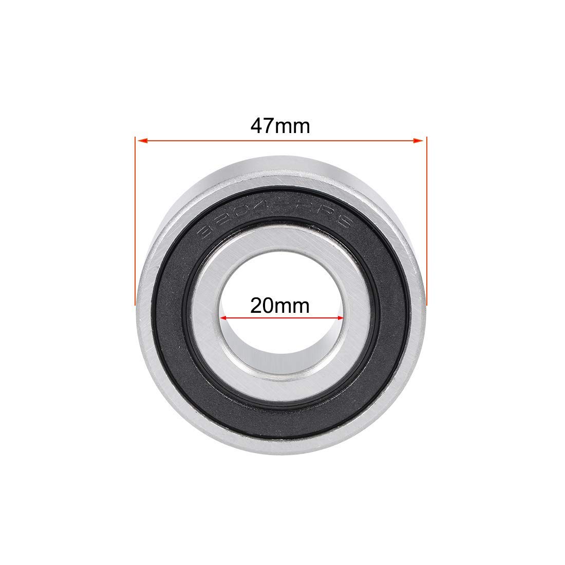 3204-2RS - Cuscinetti a sfera a contatto obliquo, 20 x 47 x 20,6 mm, cuscinetti sigillati 5204-2RS