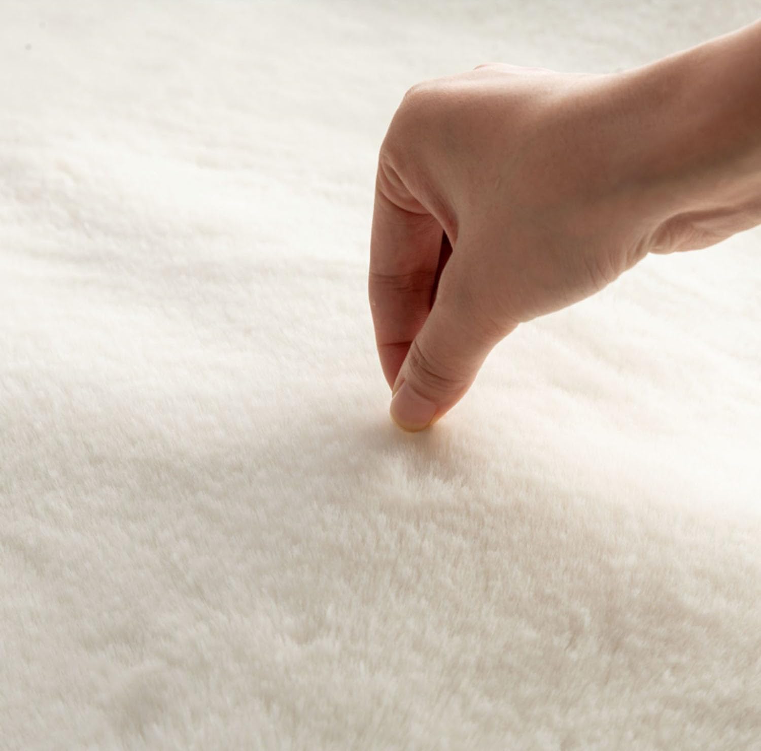 Teppiche, Waschbarer Teppich, Weicher Wohnztimmerteppich Mit Anti-Rutsch Unterseite, Modern Kunstfell Carpet Für Schlafzimmer, Esszimmer Oder Kinderzimmer Deko, Dunkelgrau,Beige,140x200 cm