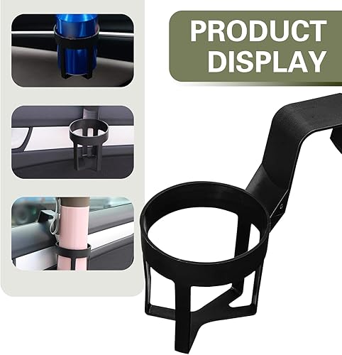 Miniatura 6 de 2 portavasos para automóvil, 2.8 x 5.5 pulgadas, portátil, multifuncional, soporte de almacenamiento de vasos para vehículos, diseño de inserción,