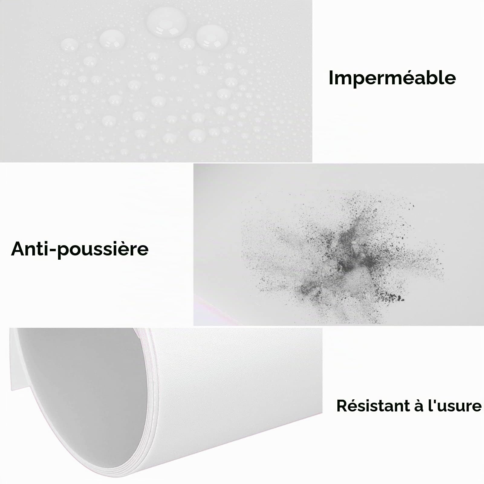 ciciglow Fond en PVC Givré 120x60cm, Plaque Photographie, Blanc