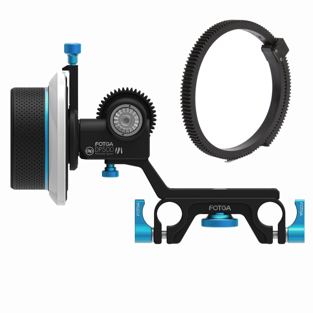 FOTGA DP500III Dampen Follow Focus pour 15mm Rod Blackmagic CCMB BMPCC 5DII III A7 A7S A7R2 A7RM2 GH3 GH4 7D D90 D7000 D7100 D7200 D750 D800 D810 DSLR