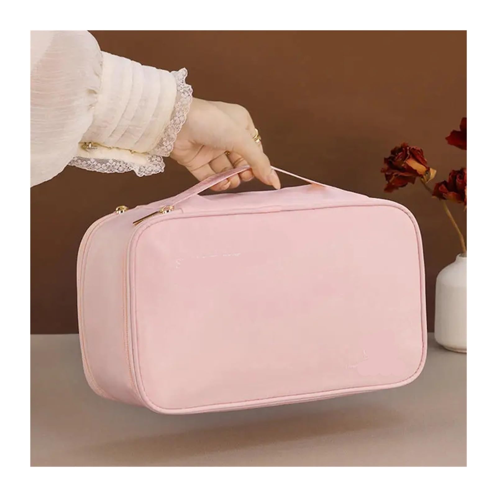 Organizer Per Biancheria Intima Da Viaggio Borsa da viaggio, collant intimo portatile, borsa for l'organizzazione dei calzini, borsa for bagagli di grande capacità a doppio strato