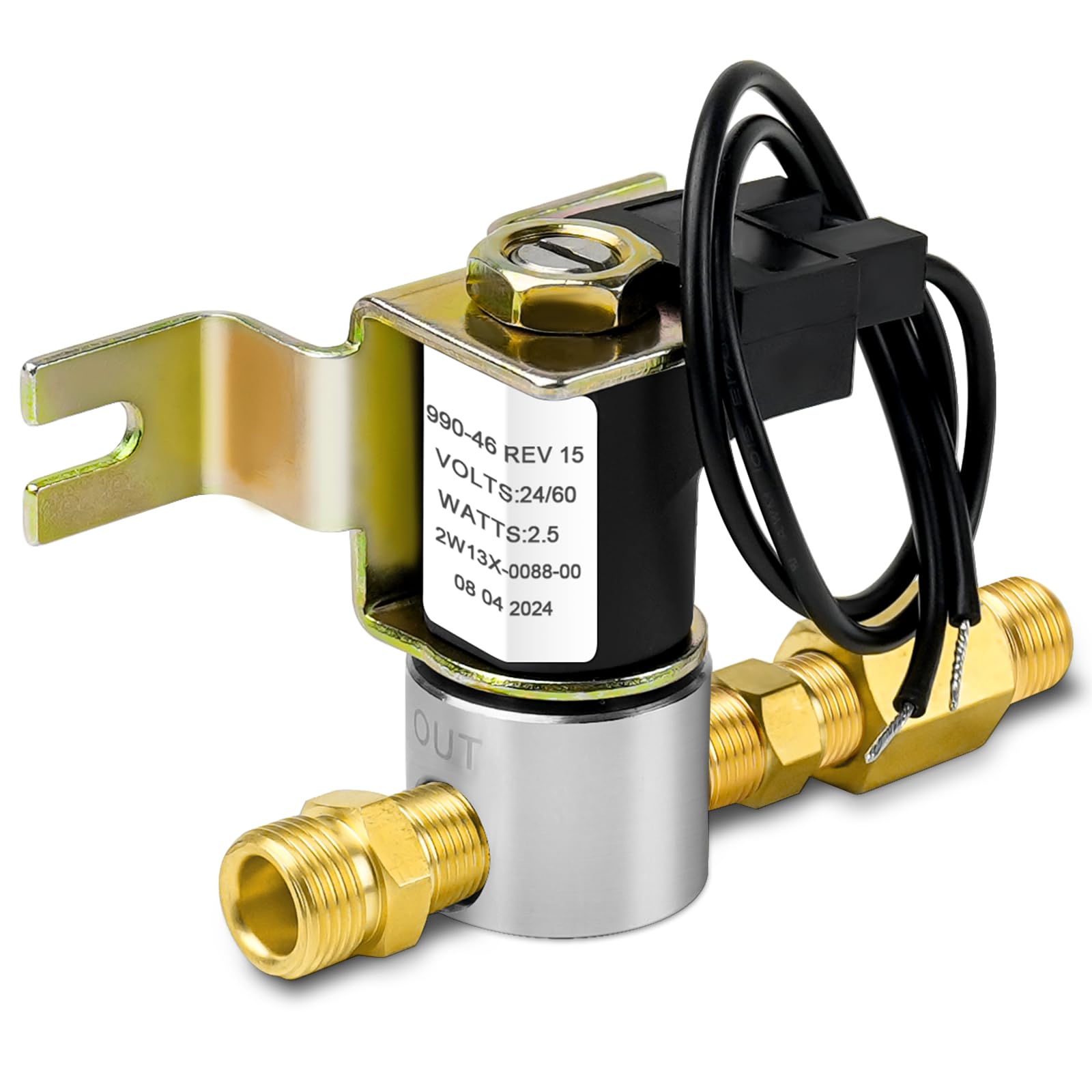 Cenipar 990-53 Humidifier Solenoid Valve Assembly, 24 Volts Humidifier Water Solenoid Valve 1042 Solenoid Valve Replacement Humidifier 1042L 1042LH 1137