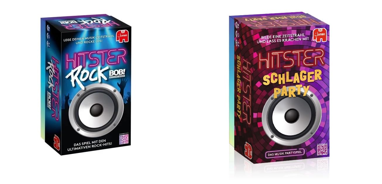 Jumbo Spiele - HITSTER 2er Set - Rock + Schlagerparty - NEU OVP