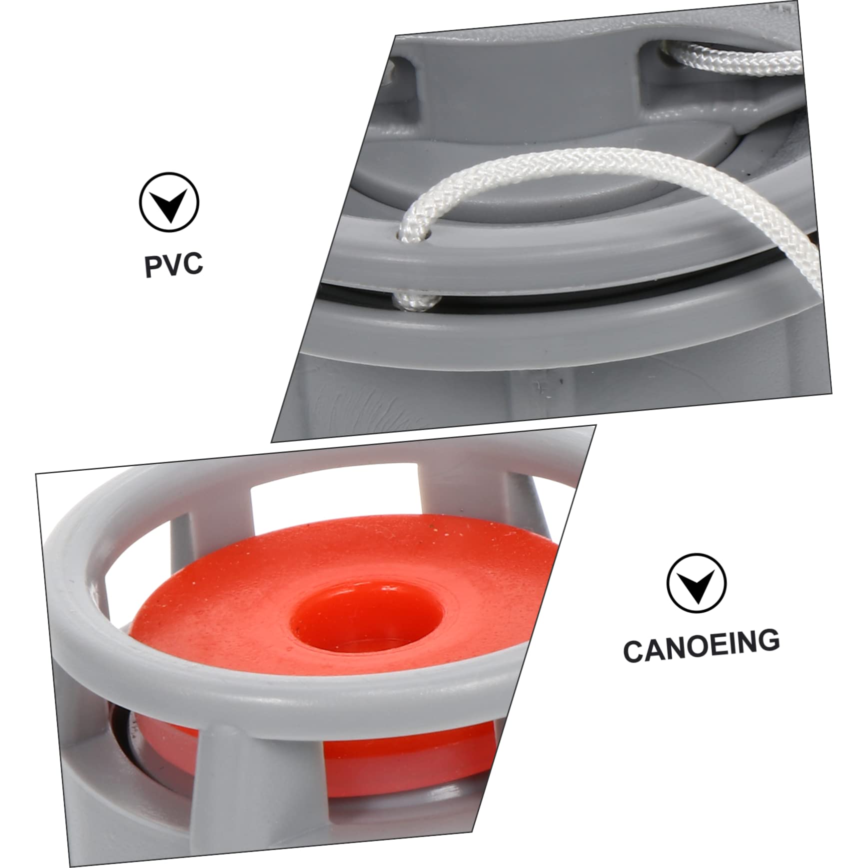 TOYANDONA valvola dell'aria del kayak gonfiabile valvola della barca valvole inflatable emozionauti accessori per barche accessori per pompe ad aria Protezione ambientale in pvc Grey