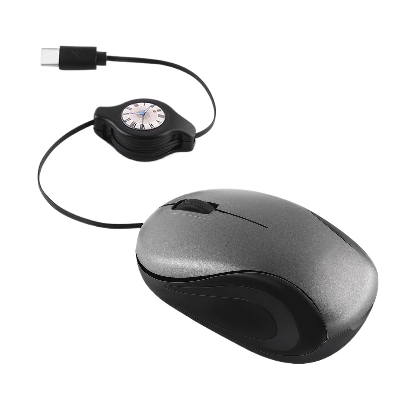 Mouse per Laptop compatti, Mouse USB da Viaggio con Cavo Retrattile, Accessorio Ottico per Computer, nomadi digitali, programmatori, Giocatori, aziende, Lavoro, Desktop, casa, Bar