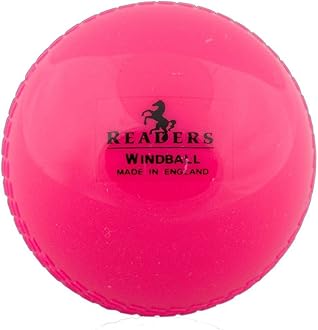 Readers Windball Cricket Ball, Orange - Senior & Junior