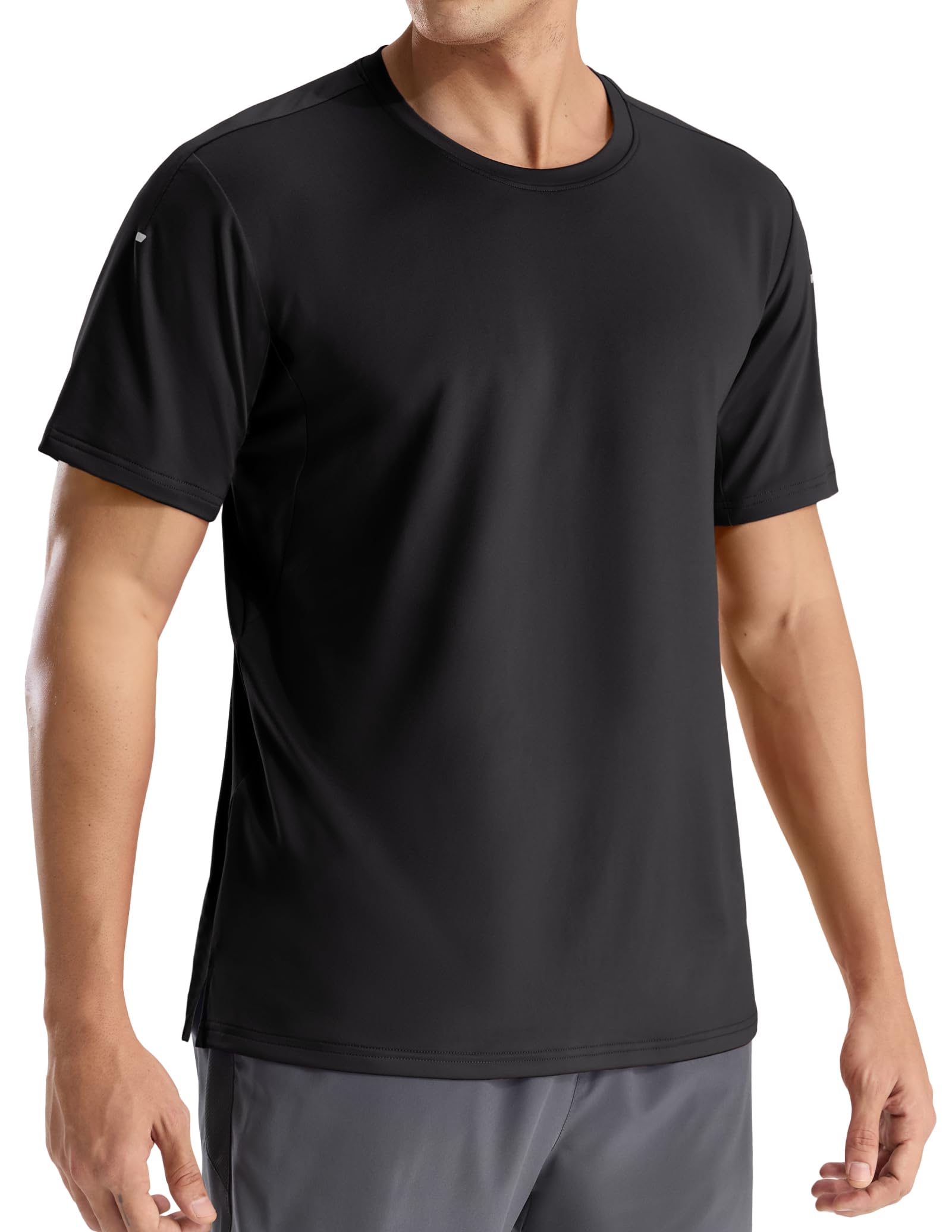 MIER Mens Dry Fit Running T Shirts - Moisture Wicking COOL MAX Short Sleeve Workout Athletic Gym Sports