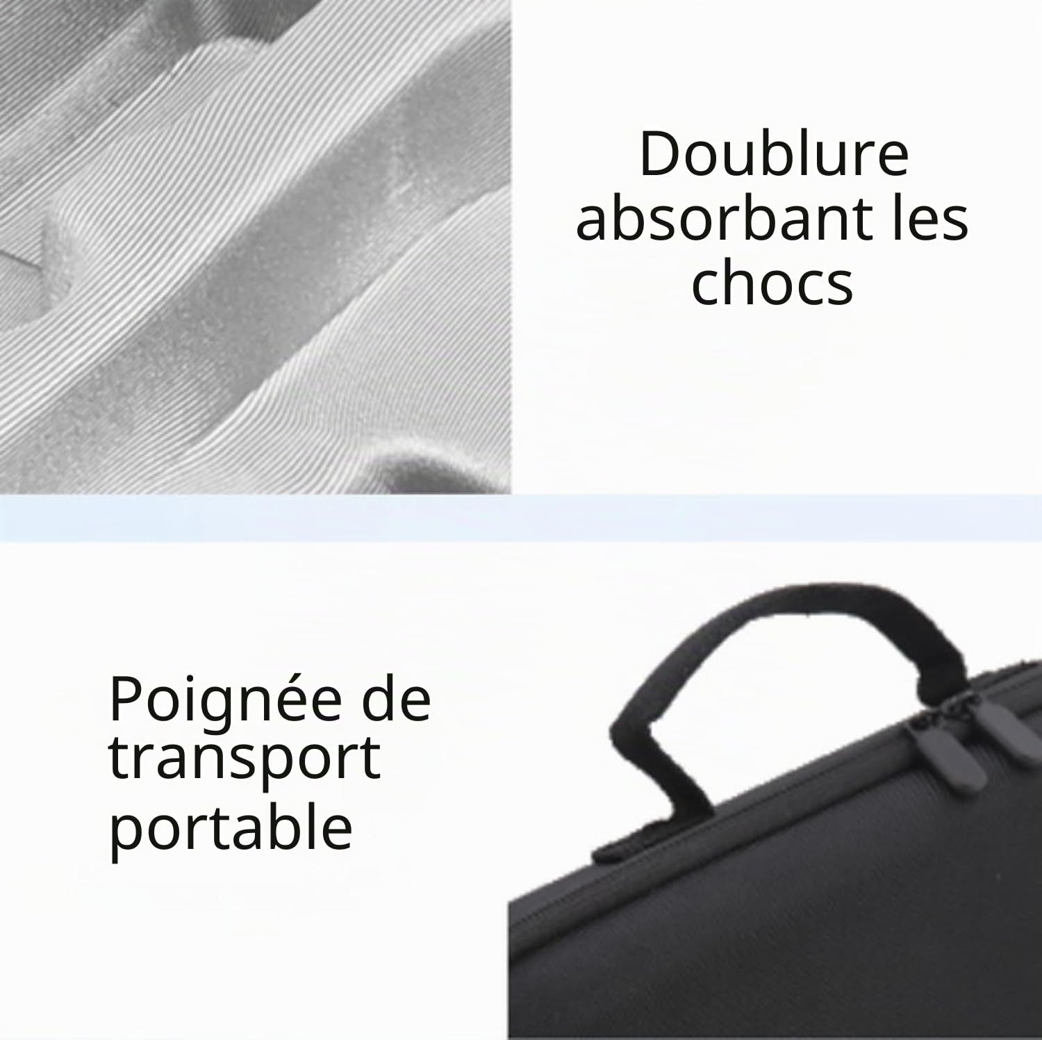 Étui de rangement étanche pour sèche-cheveux Dyson - Sac de transport portable (noir)