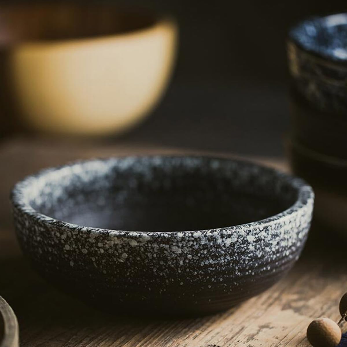 TIDTALEO 1stück Keramik Salatschüssel Dickwandig Japanischer Stil Nudel Suppenschale für Buffet Pasta Suppe Salat Spülmaschinenfest Einfach zu Reinigen