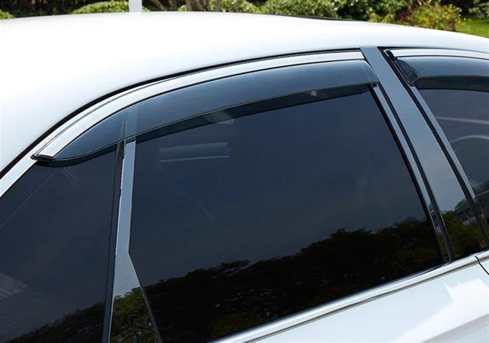Derivabrisas Compatible con Chevrolet para Sail Hatchback 2010 2011 2012 2013 4 Piezas Visera Soleada para Coche Ventana Humo Visera Lluvia Y Sol Deflector Protector Defectores Viento