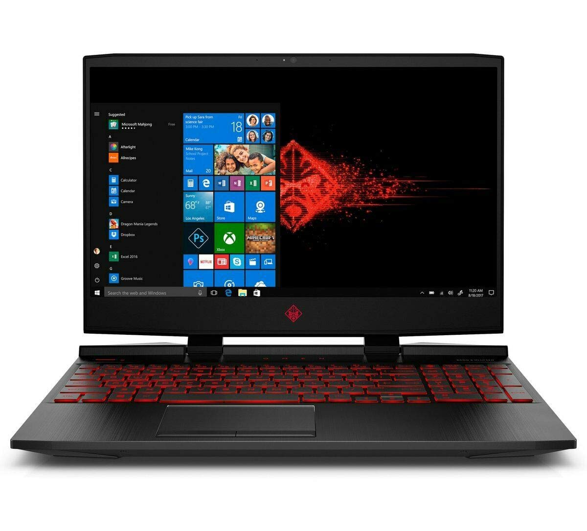 HP 2019 OMEN 15.6" FHD IPS High Performance Gaming Laptop, 9th Gen Intel Quad Core i5-9300H Upto 4.1GHz, 12GB RAM, 128GB PCIe SSD + 1TB HDD, NVIDIA GeForce GTX 1650 4GB, Backlit Keyboard, Windows 10