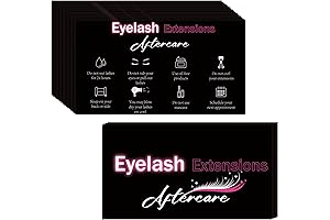 Eyelash False Extension After Care Cards Instruction Care Instructions Card Lash Extension...