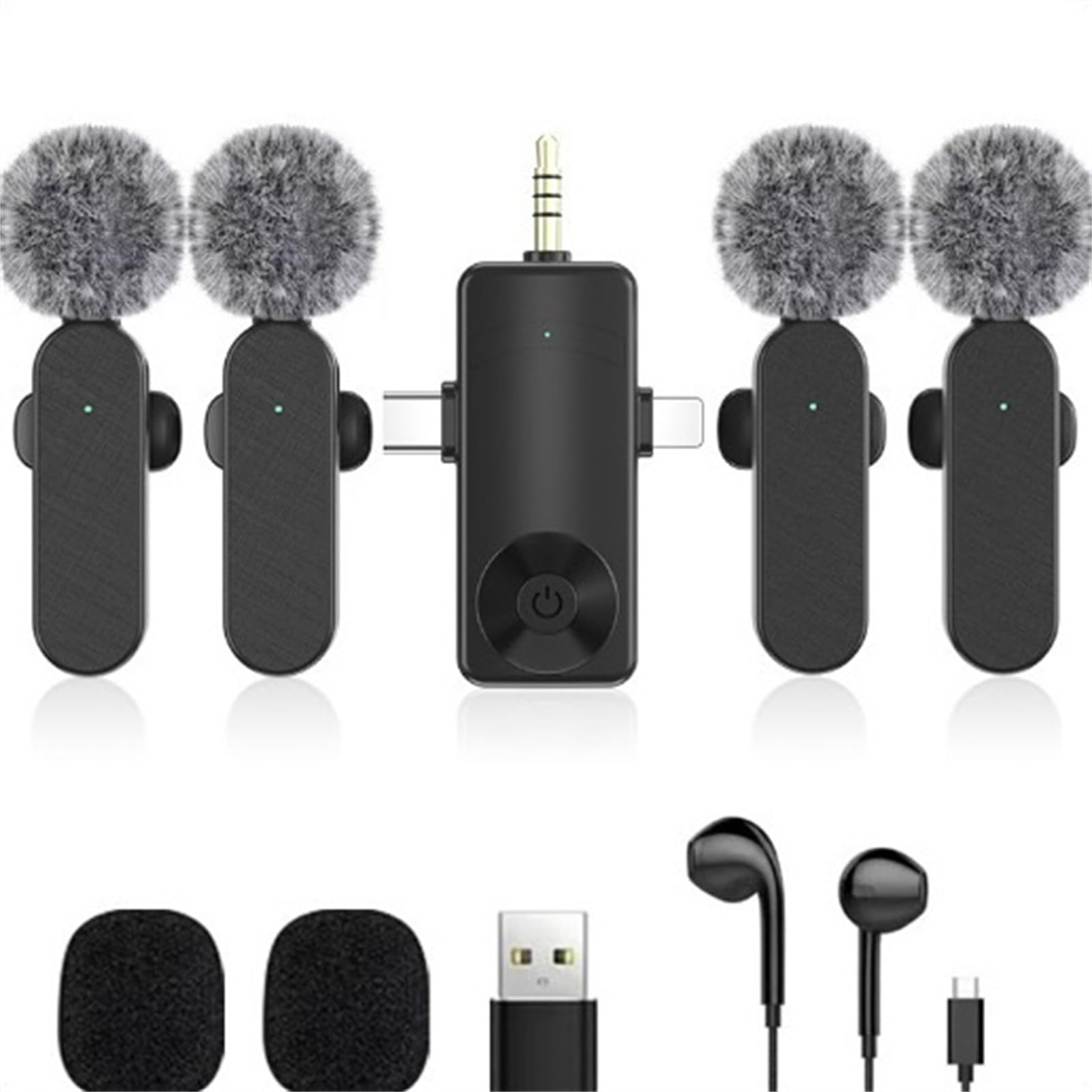 Amazon.com: Jijikomore 3 in 1/Four in one Wireless Lavalier