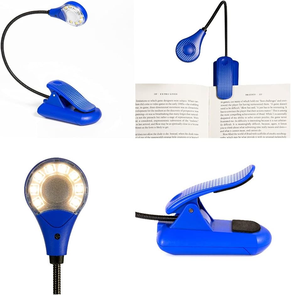 Sureflex80 8 LED Reading Light Book Light with 2 Brightness Levels