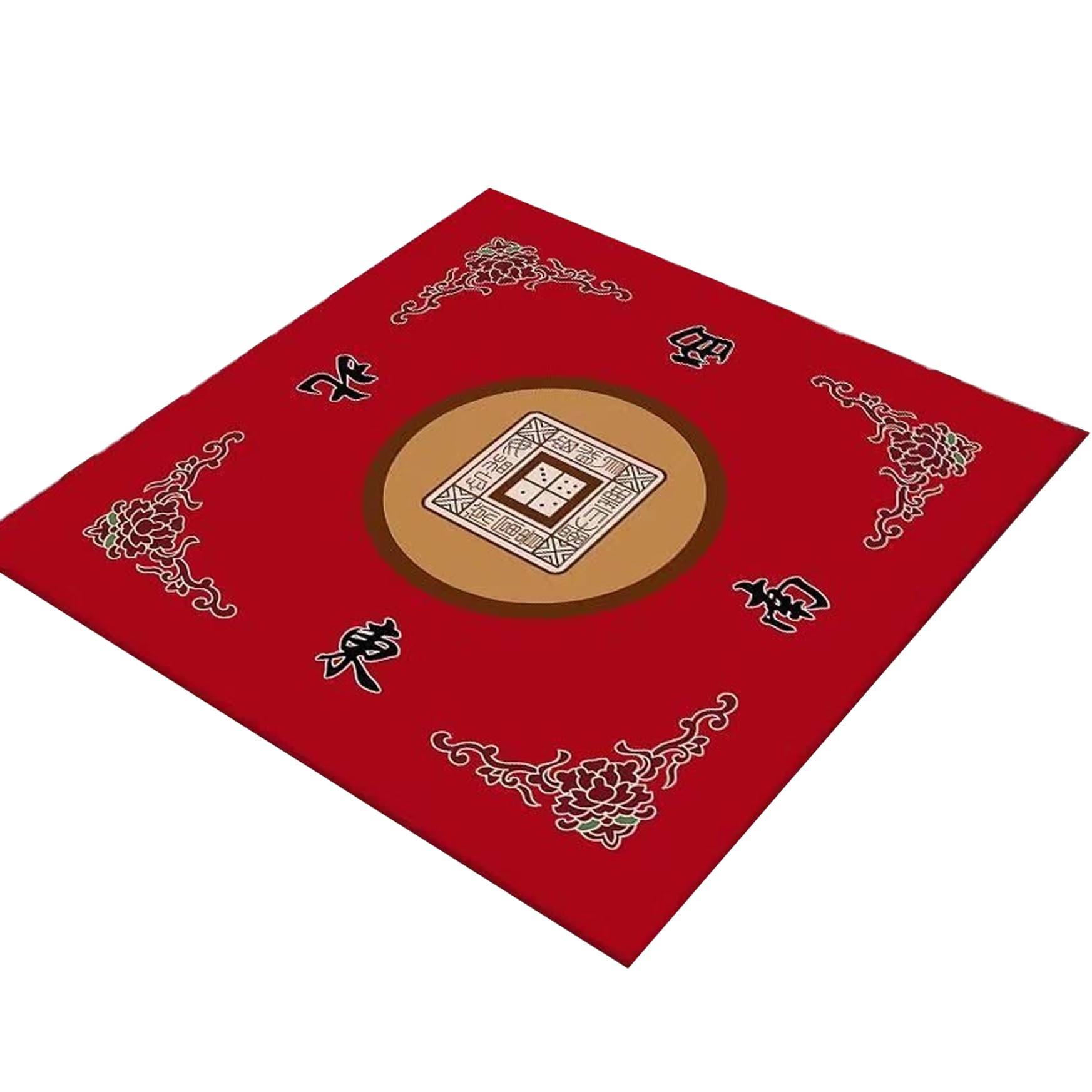 Tapis De Mahjong 32 X 32 Pouces (80x80 Cm) – Antidérapant, Réduction De Bruit – Polyester – Enroulable – Poker, Cartes, Jeux De Société