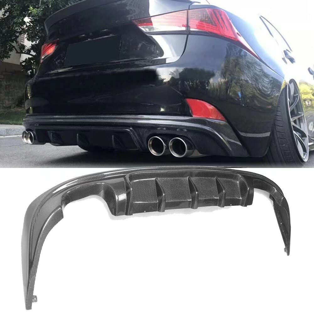 Car rear diffuser Lip Suitable for IS IS200t IS250 IS300 IS350 2013-2016 & IS F 2013 2014 Sedan FRP Lower Rear Bumper Spoiler