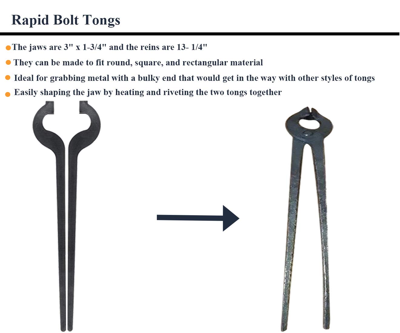 Rapid Tongs - Juego de 6 pinzas para principiantes