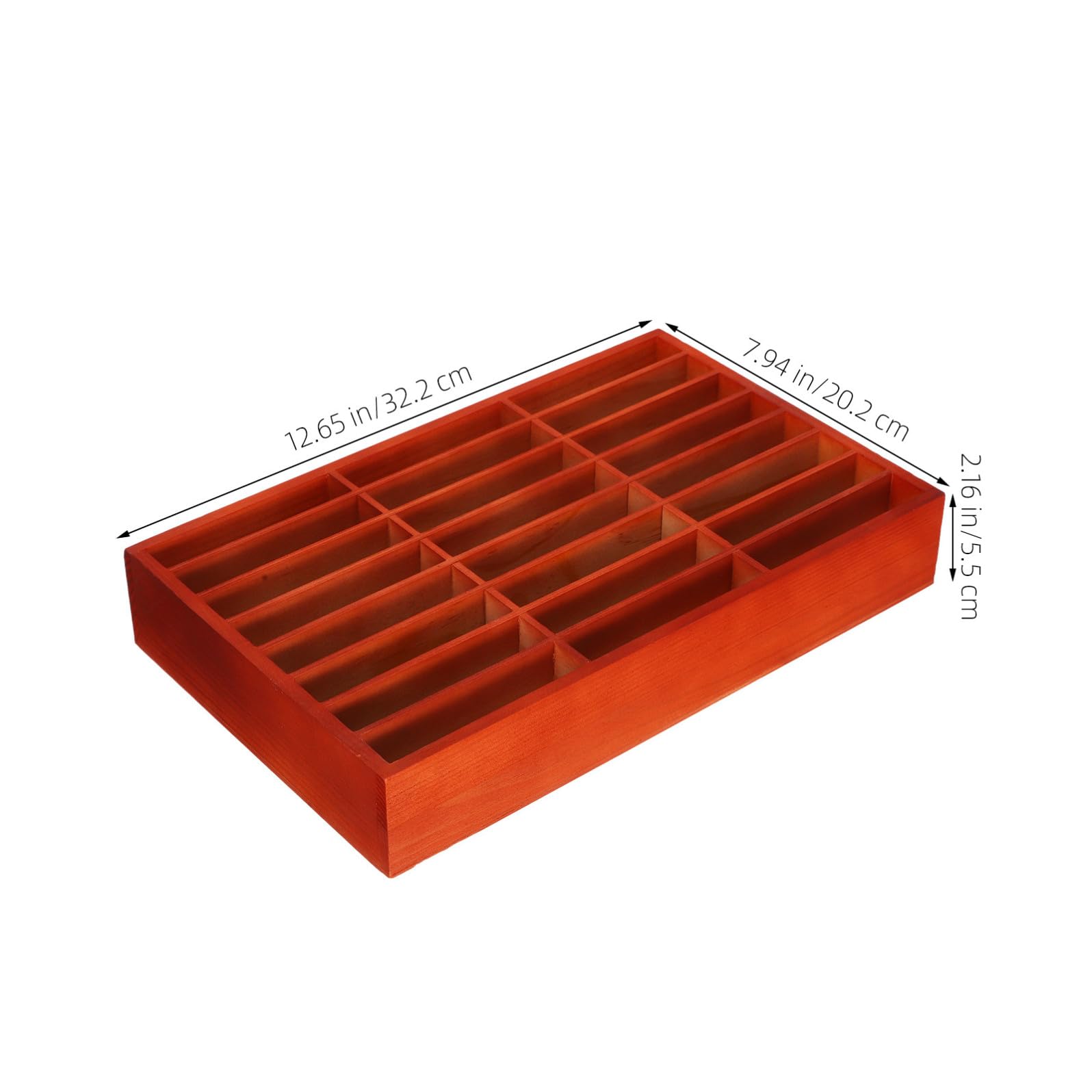 iplusmile Scatola Portaoggetti Scomparti Multipli in Legno per Cellulari Organizer Multi-scomparto Supporto Spazioso per Gestione e Esposizione Telefoni per Ufficio, Aula e Sala Riunioni