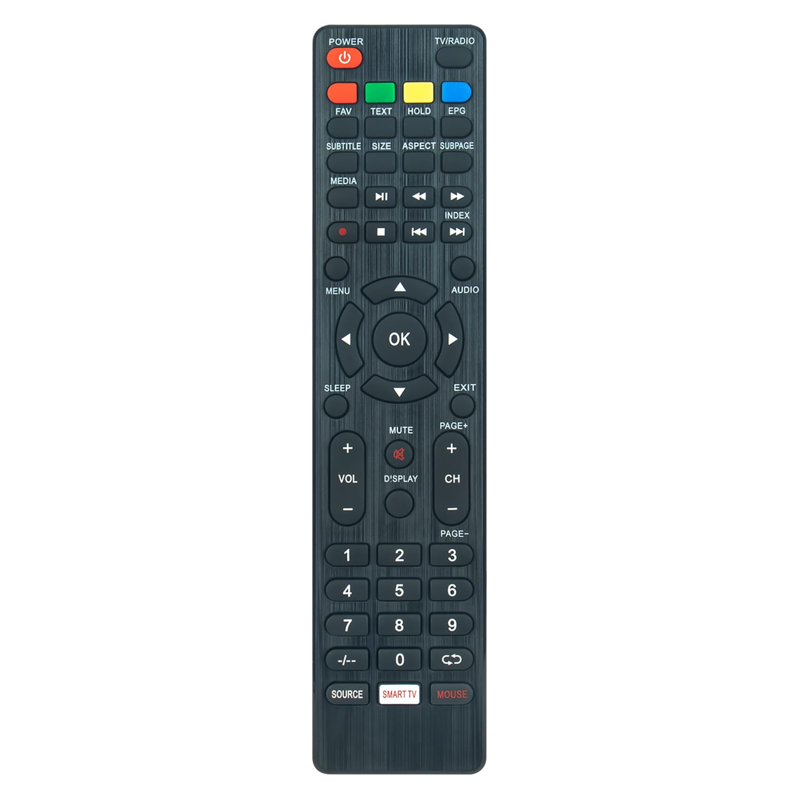 VINABTY New RC159 Replacement Remote Control fit for JTC RC159 TV for JTC JAY-Tech Smart RC159 Remote Controller