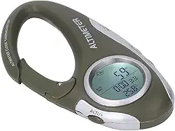 Digital Multifunction Compass Altímetro Portátil Com Luz de Fundo, ABS Habitação para Esportes Ao Ar Livre, Relógio, Temperatura, Previsão do Tempo