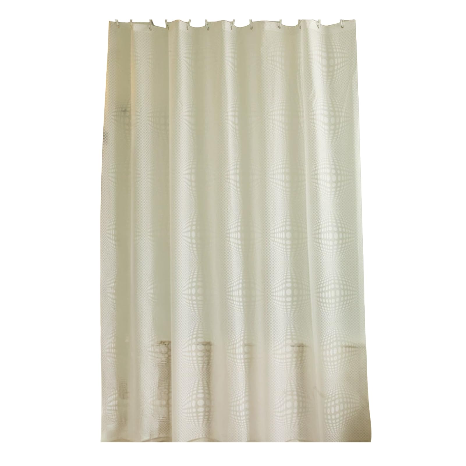 bayicie Translucent Shower Curtain Liner, PEVA Plastic Shower Liner, Waterproof Bathroom Curtain with Hooks for Bath Tub