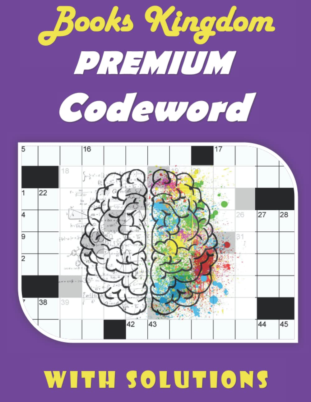 Premium Codewords puzzle: Large-print Medium-level Puzzles | The Perfect Codeword Book For Puzzle Lovers | With Solutions.