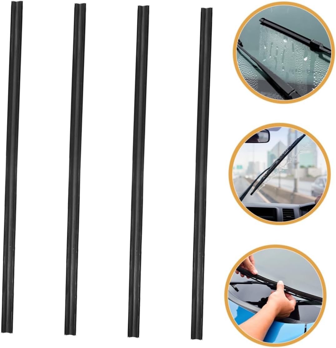 Alipis 10pcs Windshield Wiper Rubber Inserts and Flexible Wiper Refills for Easy Installation Compatible Various Vehicles