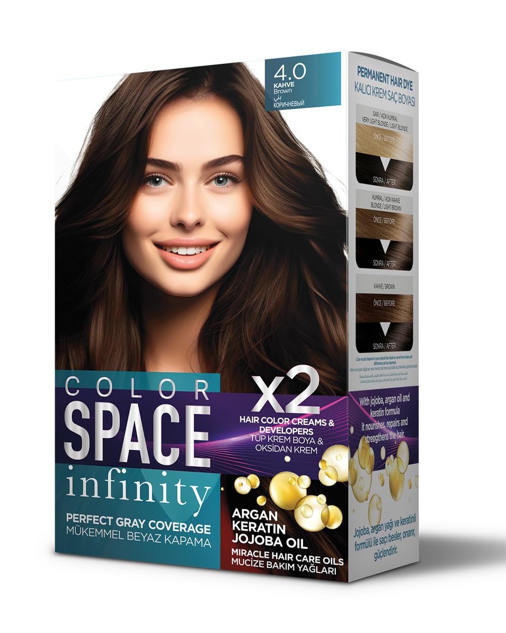 Color Space Infınıty Set Saç Boyası 4.0 Kahve