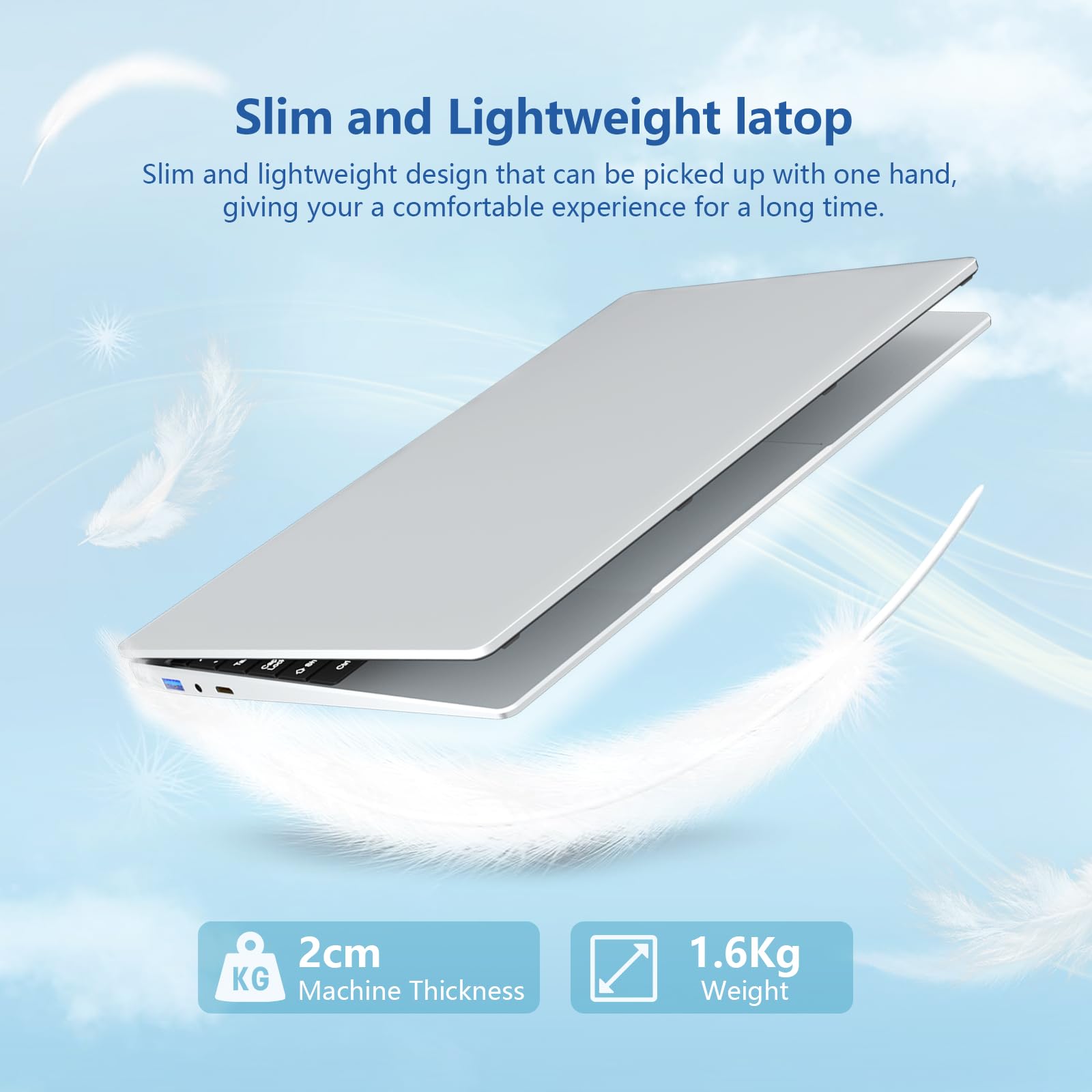 PC Portatile 15,6 Pollici, Win 11 Notebook 16Go LPDDR4 RAM 512Go SSD, Celeron N5095 CPU, 180° Flip IPS Schermo, Laptop Digitale Tastiera Retroilluminata/Sblocco Impronta Digitale, Webcam+BT4.2+USB3.0