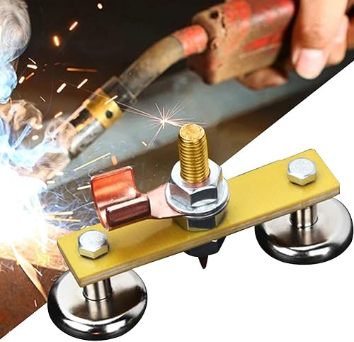 Miniatura 2 de Abrazadera de varilla de puesta a tierra, herramienta eléctrica de adsorción de abrazadera de tierra de soldadura de aleación a prueba de óxido con