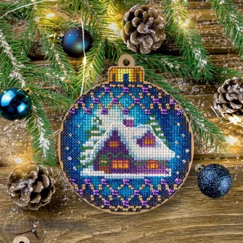 Image of Wizardi Wonderland Crafts Cross-Stitch kit on Wood FLW-019